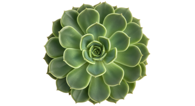 Isolated Green Succulent Plant