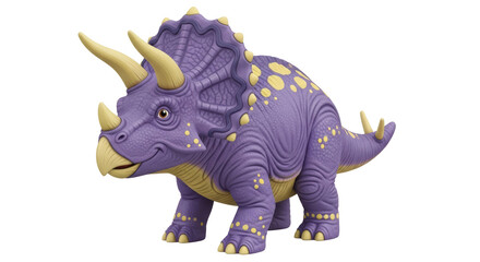 Isolated Cartoon Triceratops