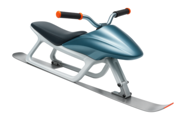 Sporty snow rider with aerodynamic fairing and adjustable ski position