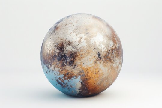 Planet Pluto sphere space globe.