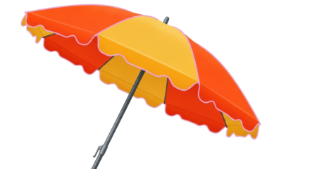 Isolated Beach Umbrella
