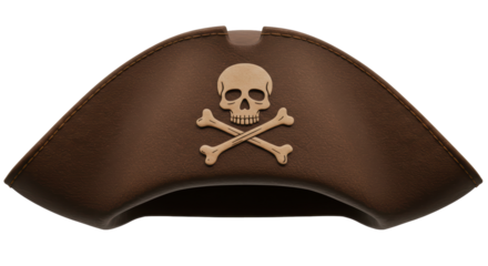 Isolated Pirate Hat