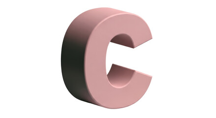 Isolated Letter C