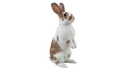 Isolated Standing Rabbit