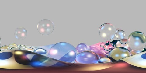 HDRI, environment map , Round panorama, spherical panorama, equidistant projection, panorama 360, Multisphere, abstract background, kaleidoscope, 3d rendering
