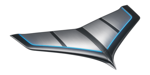Cranked arrow wing with kinked leading edge and aerodynamic panels