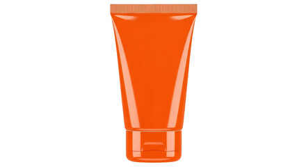 Isolated Orange Sunscreen Tube