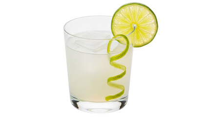Isolated Lemonade Glass