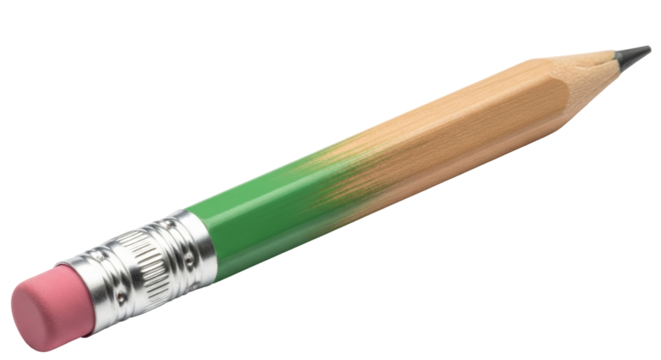 Isolated Green Pencil