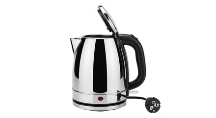 Obraz premium Isolated Stainless Steel Electric Kettle