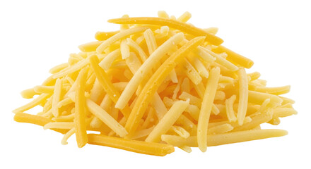 Isolated Shredded Cheese