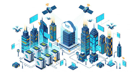 AI brain network, futuristic digital illustration