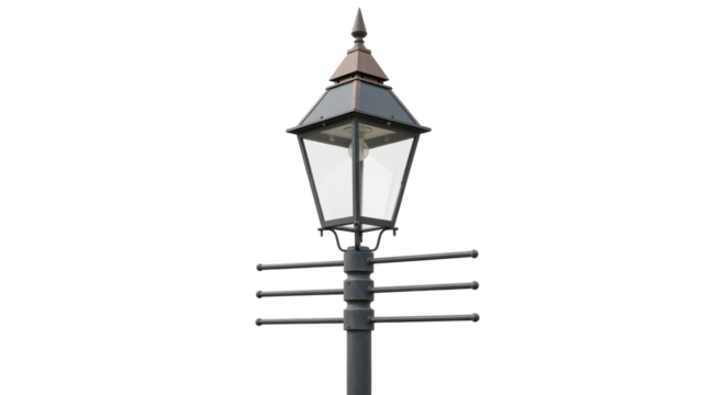 Isolated Vintage Street Lamp
