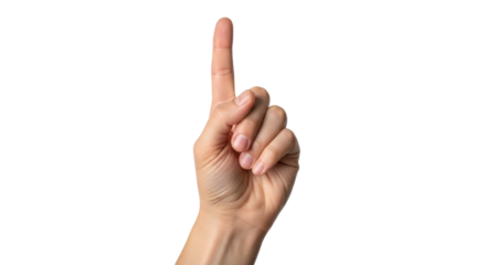 Isolated Hand Pointing Up
