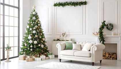 Elegant Christmas Living Room