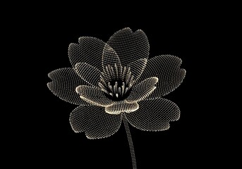 Floral Artistry Shimmering Elegance With