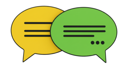 Isolated Speech Bubbles