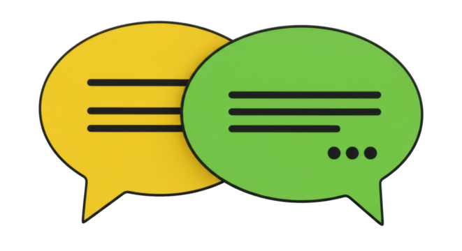 Isolated Speech Bubbles - Powered by Adobe