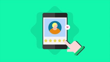 User shares five star brand experience on social media, building customer trust and driving brand loyalty.