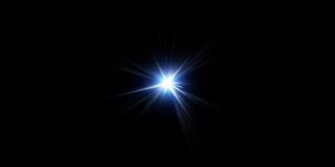 Fototapeta premium A bright, radiant starburst effect on a dark background.