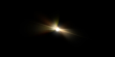 A bright, radiant light source in a dark background.