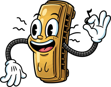 A Happy Harmonica Playing the Blues