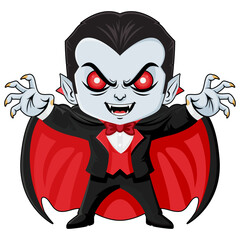 Cartoon Dracula Vector Illustration