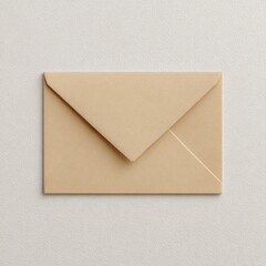 A light beige envelope on a light gray background