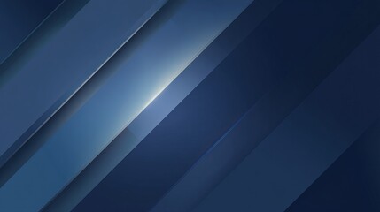 Obraz premium Abstract blue geometric background with layered lines and soft glow.