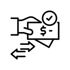 Transaction line icon