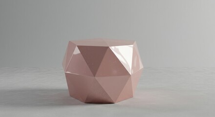 A futuristic polygon stool