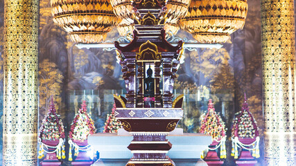 park rajapruek in chiang mai thailand botanical gardens buddist statues art culture architecture buildings © Antonina