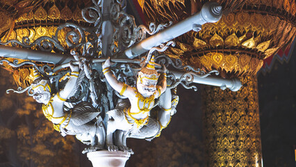 park rajapruek in chiang mai thailand botanical gardens buddist statues art culture architecture...