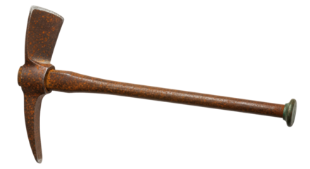 Isolated Antique Pickaxe Tool
