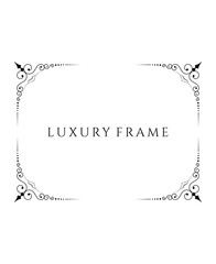 Elegant Ornate Corner Border Decorative Element on Isolated White Background