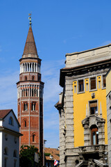 Obraz premium Milan, Italy: the historic belfry of San Gottardo