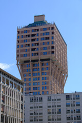 Fototapeta premium Torre Velasca, famous building of Milan, Italy