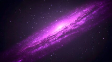 Naklejka premium Stunning Purple Galaxy Spiral Nebula Space Background