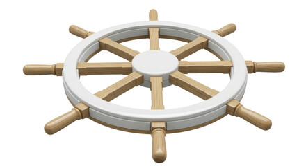 Isolated Ship Steering Wheel Marine © Stefan