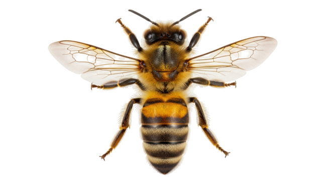 Isolated Honey Bee
