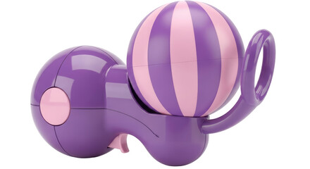 Isolated Baby Rattle Toy