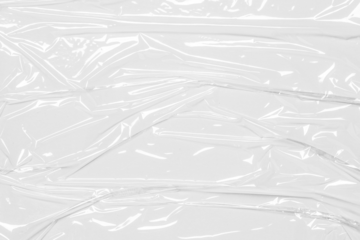 plastic overlay texture of realistic crumpled transparent plastic film wrap on black background,wrinkled stretched plastic effect.