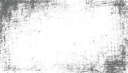 Black & White Grunge Background Vector – Cracks, Chips & Dot Abstract Texture Illustration, Rough – Distressed Grunge Overlay vector design on transparent background.