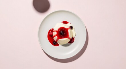 Minimalist Panna Cotta Dessert