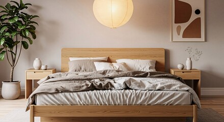 Japandi Minimalist Bedroom Design
