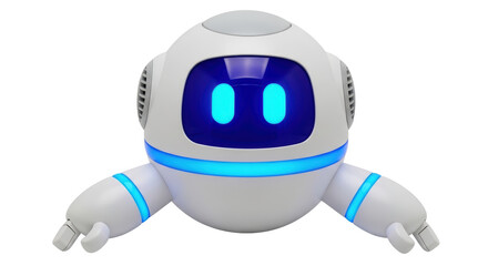 Fototapeta premium Isolated Futuristic Robot Character