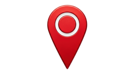 Isolated Red Location Pin