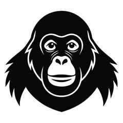 orangutan vector icon