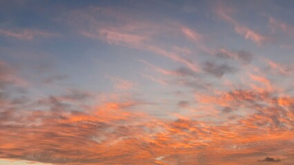 red sunset sky