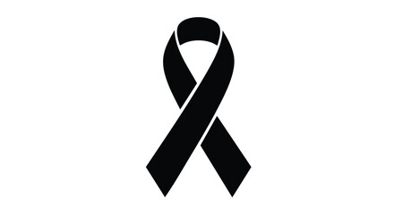 A Symbolic Black Ribbon: Representing Mourning, Awareness, and Solidarity in Graphic Form